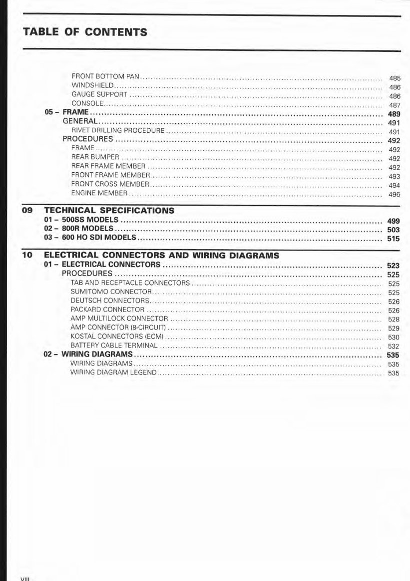 2008 Skidoo Rev XP snowmobile service repair manual preview img 8