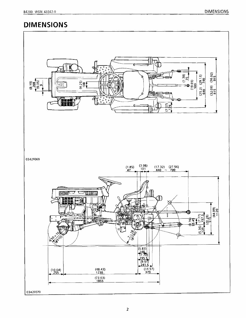 KUBOTA B4200 COMPACT Tractor RC44 42 MOWER Workshop Service Manual preview img 2
