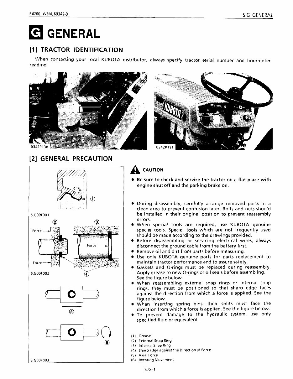 KUBOTA B4200 COMPACT Tractor RC44 42 MOWER Workshop Service Manual preview img 6