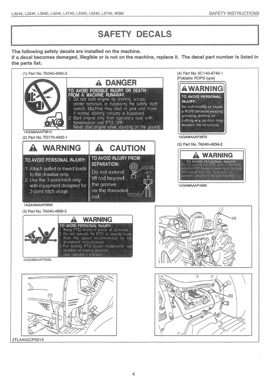 Kubota L3540 L4240 L5040 L5240 L5740 Tractor Repair preview img 5