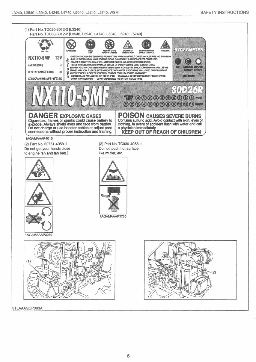 Kubota L3540 L4240 L5040 L5240 L5740 Tractor Repair preview img 7
