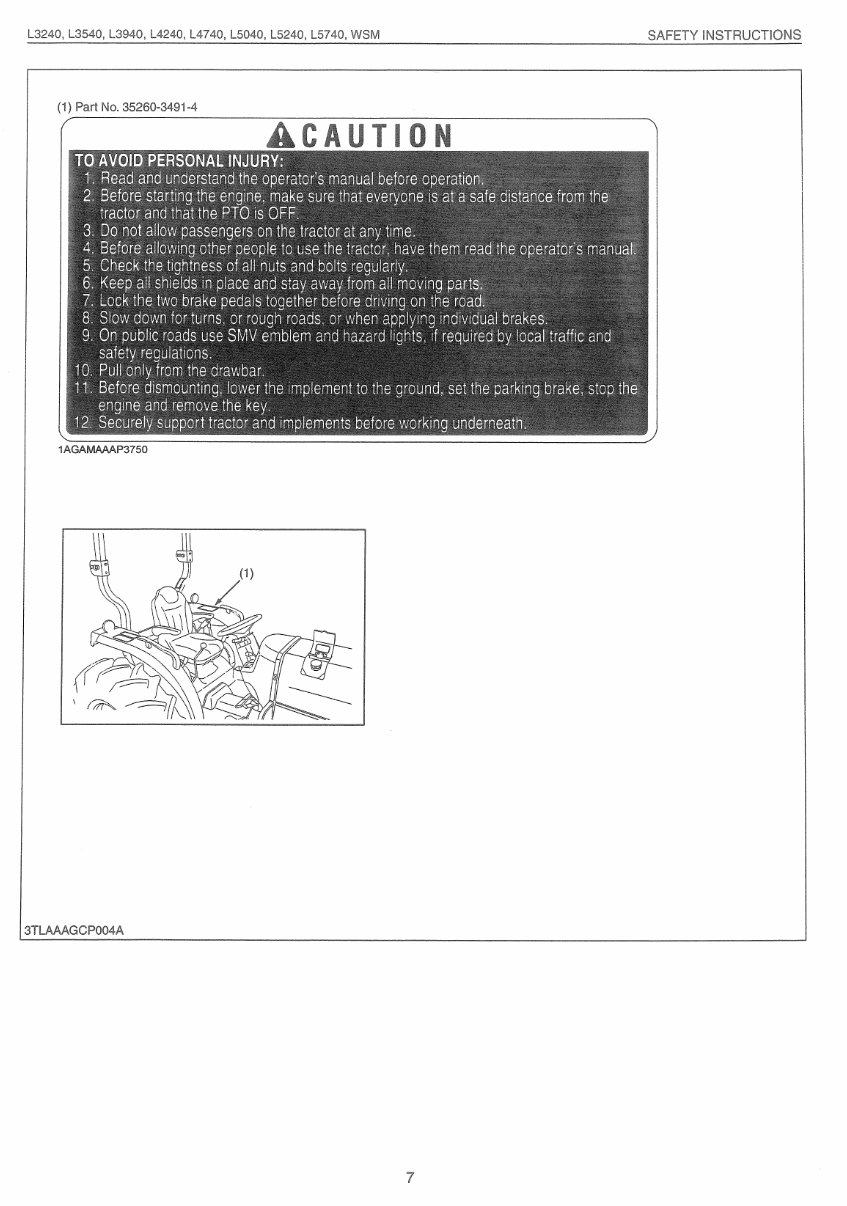 Kubota L3540 L4240 L5040 L5240 L5740 Tractor Repair preview img 8