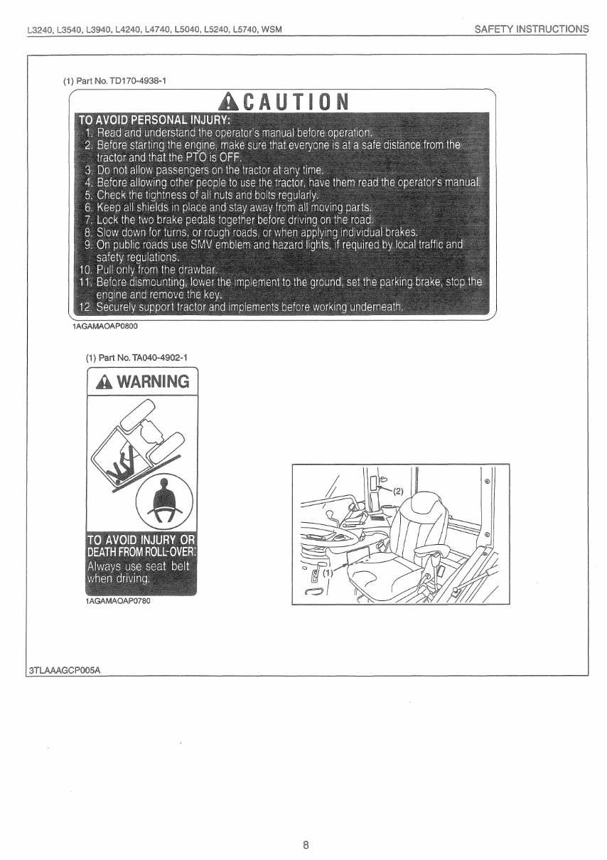 Kubota L3540 L4240 L5040 L5240 L5740 Tractor Repair preview img 9