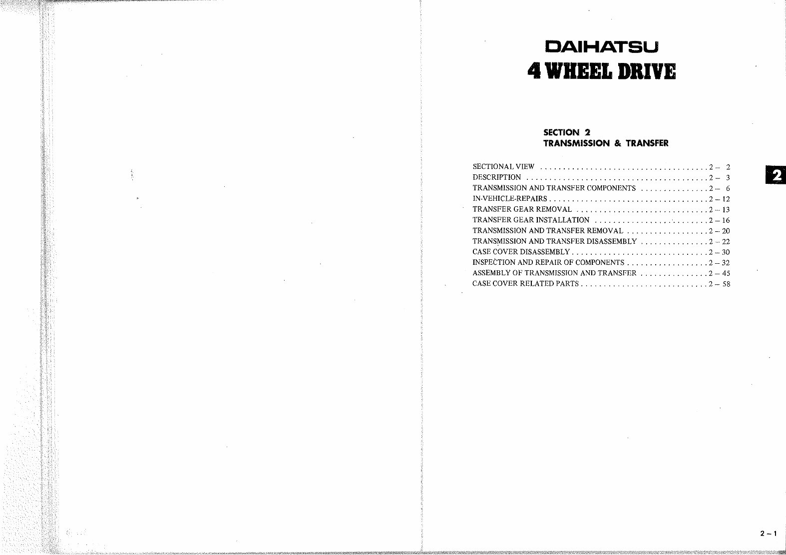 Daihatsu F20 F50 4WD Service & Repair Manual preview img 10