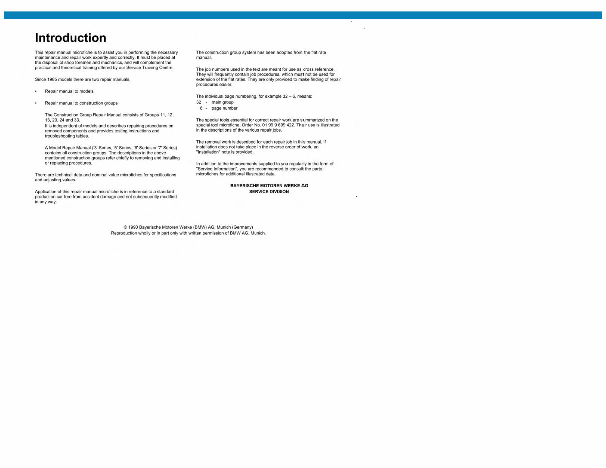 BMW E30 Workshop Repair Manual preview img 5