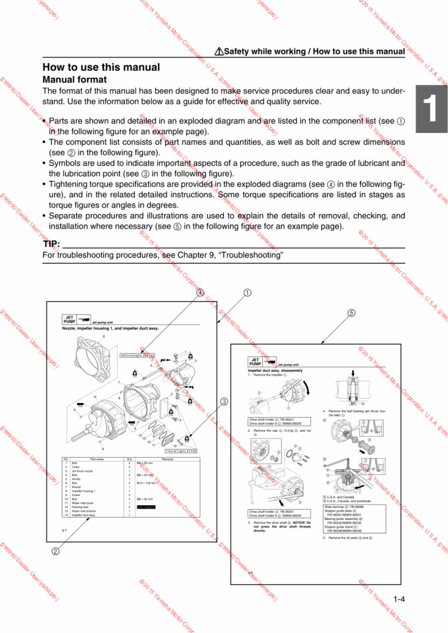 2014-2015 Yamaha AR190 SX190 Jet Boat Service & Repair Manual preview img 10