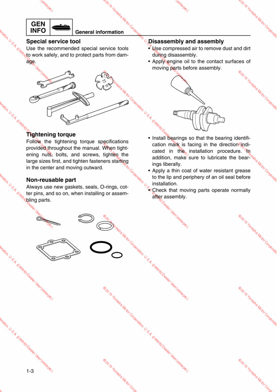 2014-2015 Yamaha AR190 SX190 Jet Boat Service & Repair Manual preview img 9