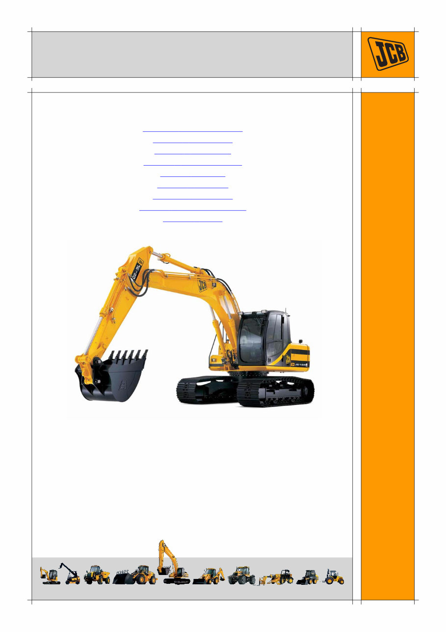 JCB JS115, JS130, JS130LC, JS145, JS160, JS180 Tracked Excavator Service Repair Workshop Manual preview img 1