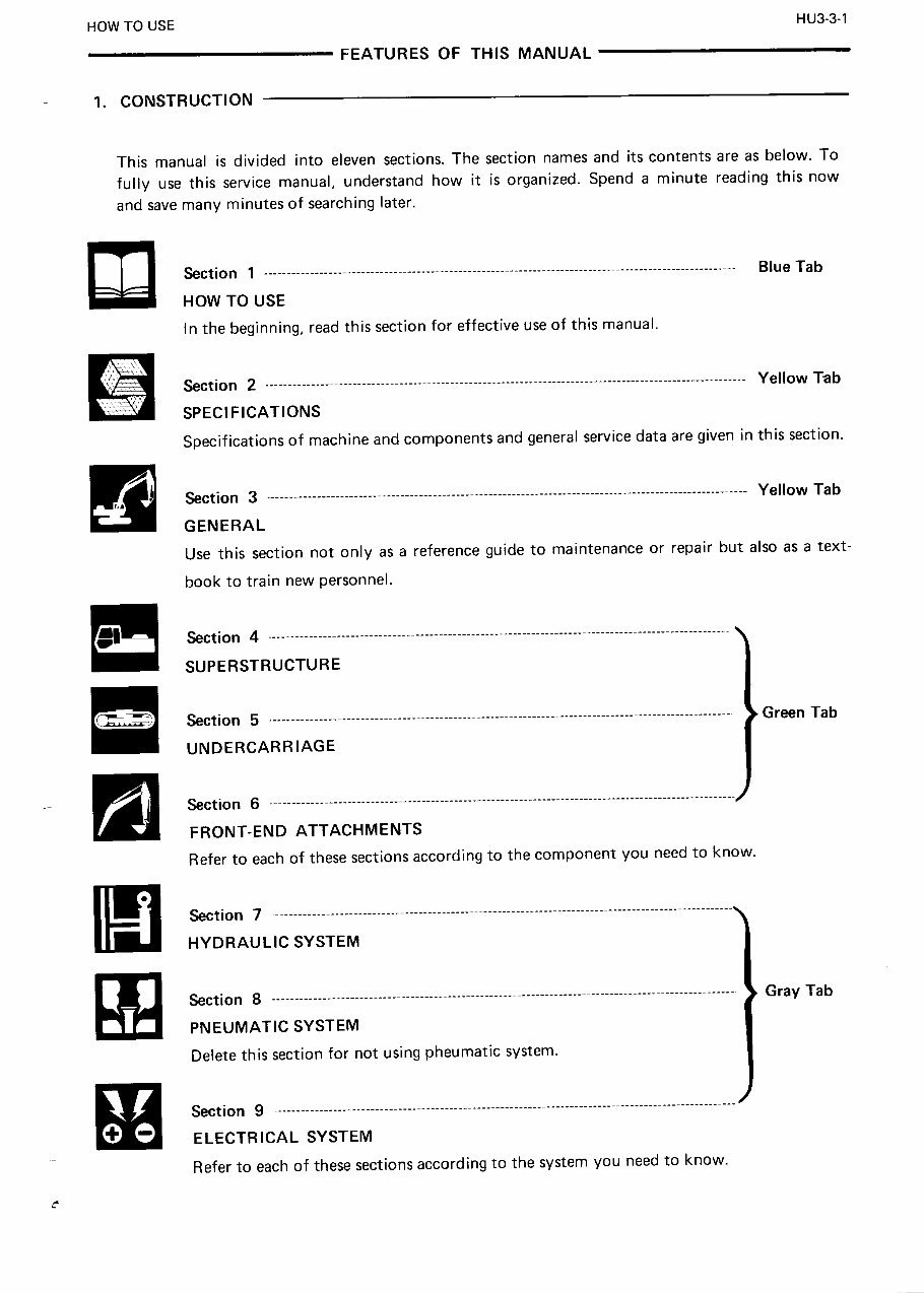 Hitachi Ex100 Hydraulic Excavator Repair Manual preview img 7