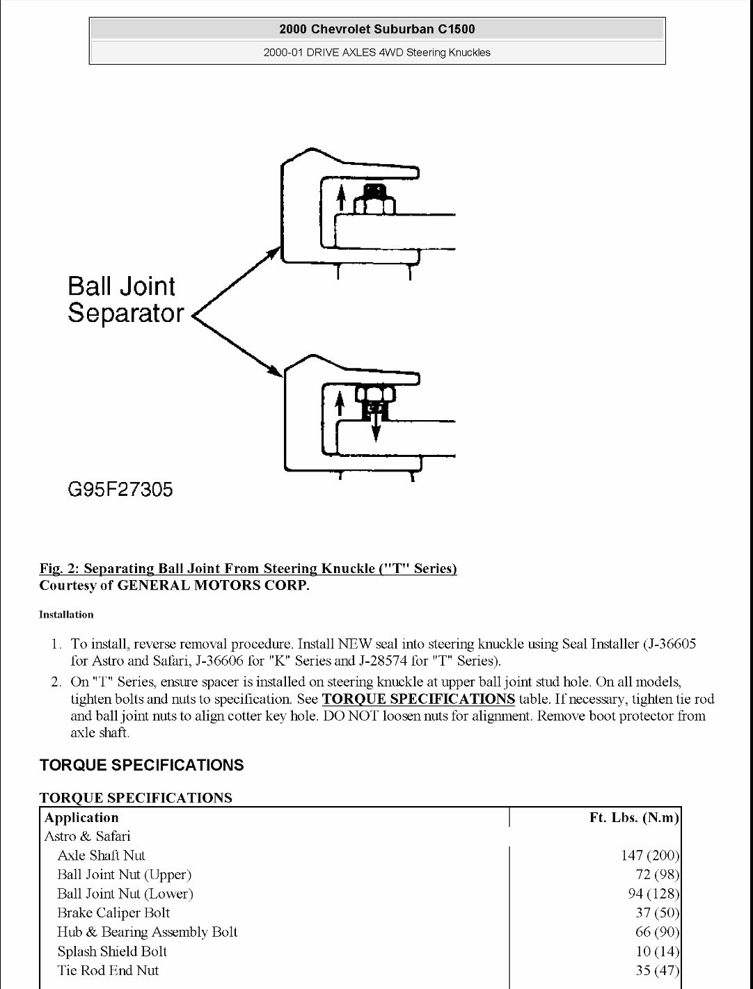 2000-2003 Chevrolet Suburban OEM Service & Repair Manual preview img 3
