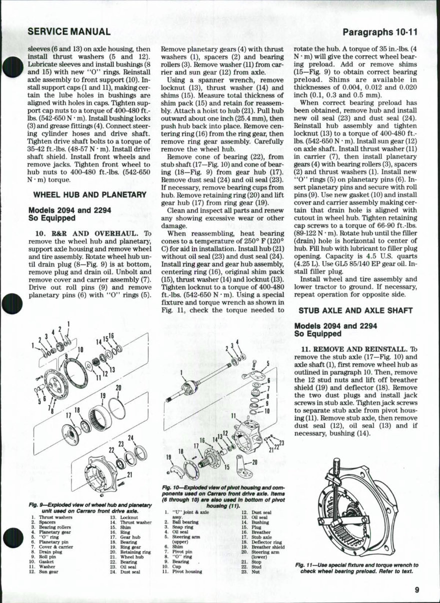 CASE 2290 Tractor Workshop Repair Service Manual preview img 8