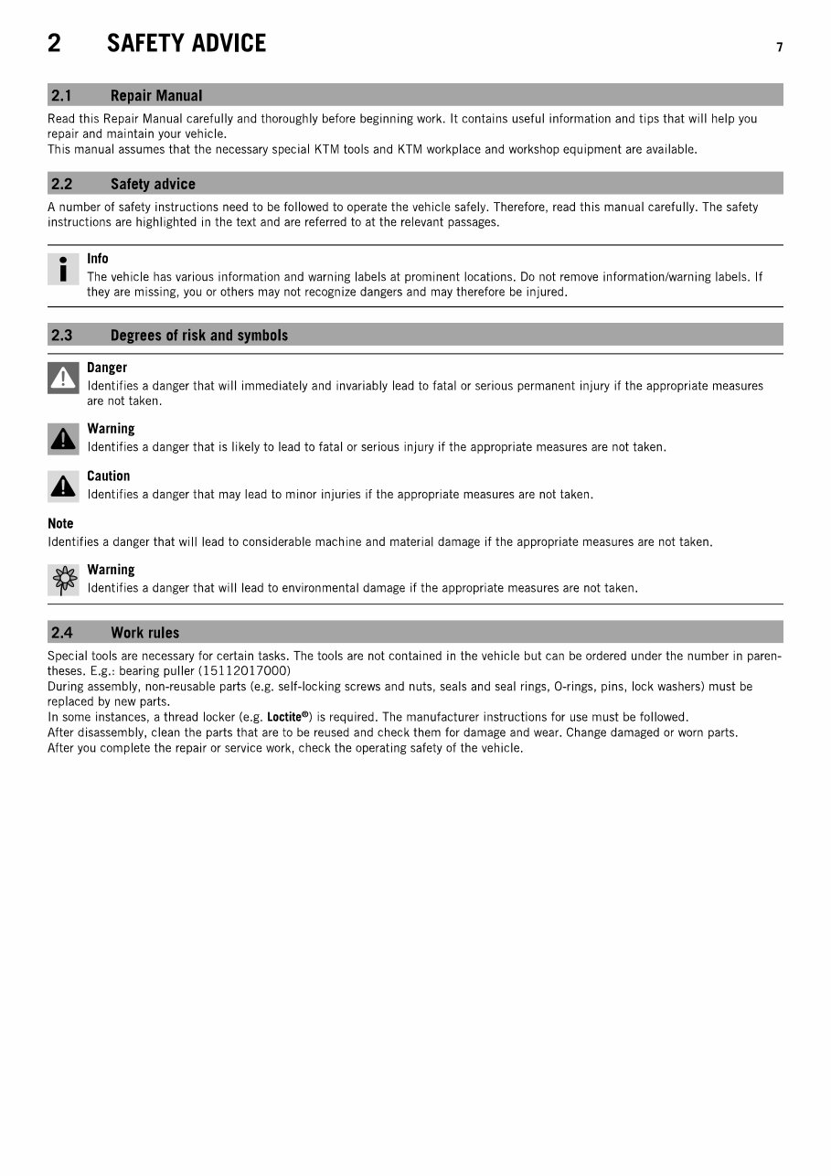 2014-2016 KTM 1290 Super Duke R Service & Repair Manual preview img 7