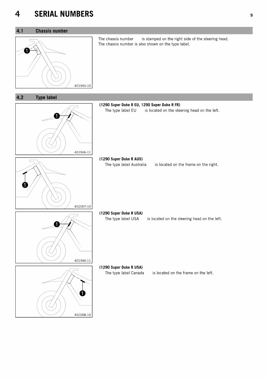 2014-2016 KTM 1290 Super Duke R Service & Repair Manual preview img 9