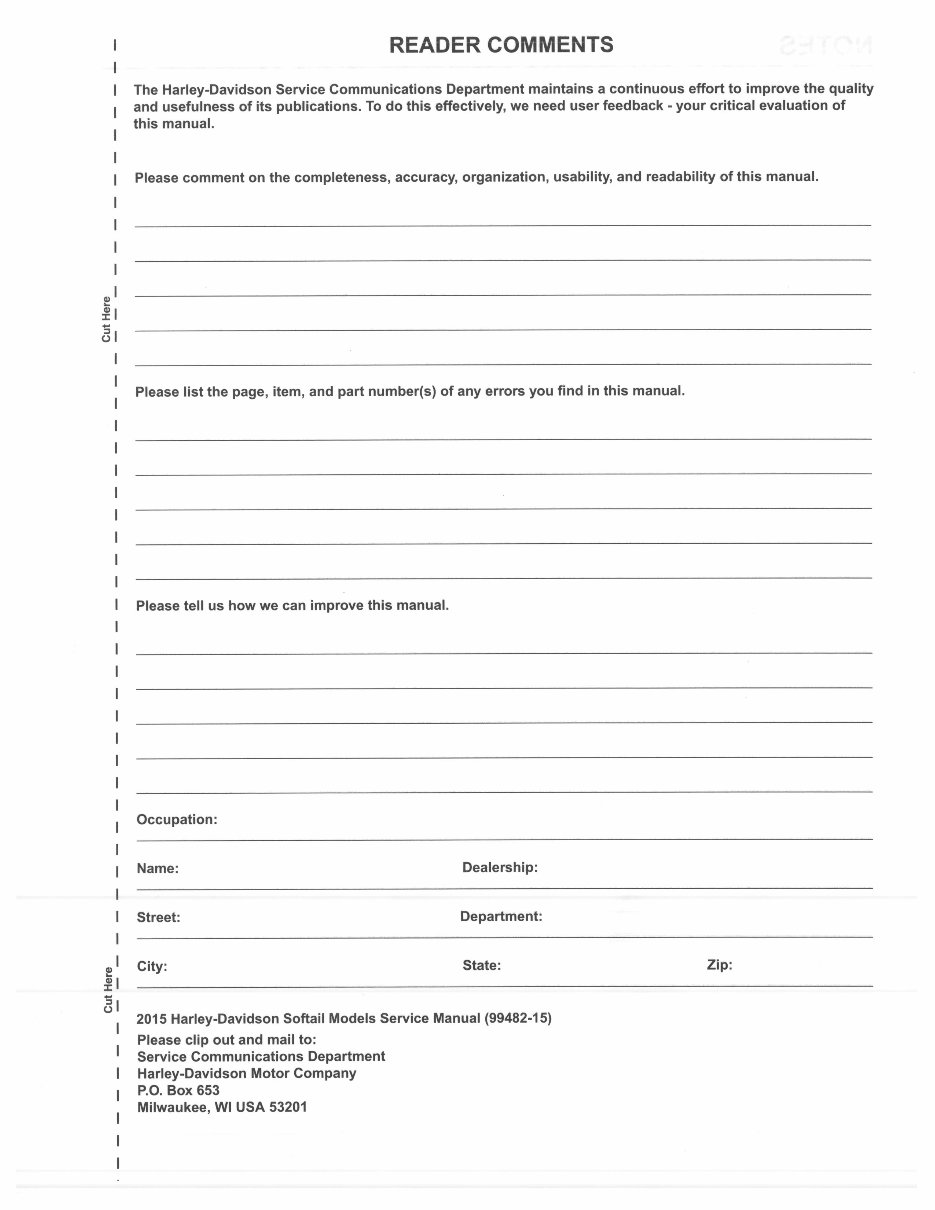 2015 Harley-Davidson FLS Softail Slim OEM Service & Repair Manual preview img 3