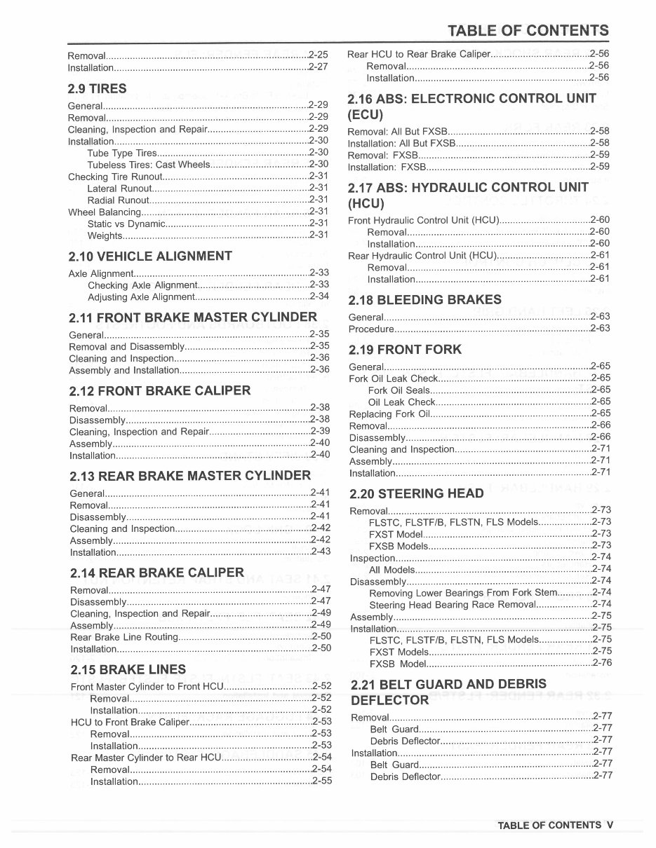 2015 Harley-Davidson FLS Softail Slim OEM Service & Repair Manual preview img 9