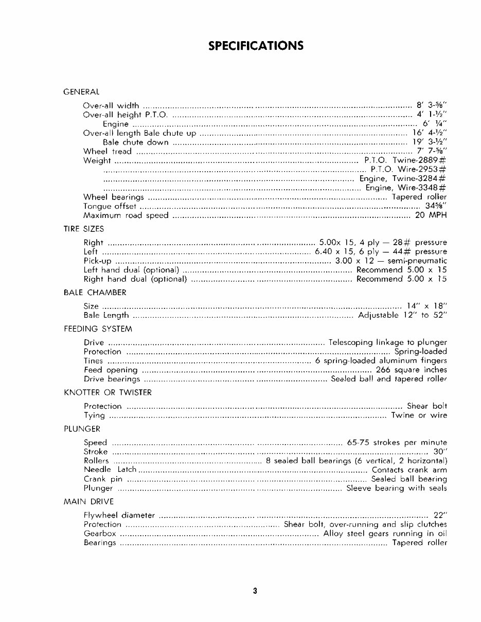 NEW HOLLand 275 HAYLINER BALER Operators Manual preview img 3