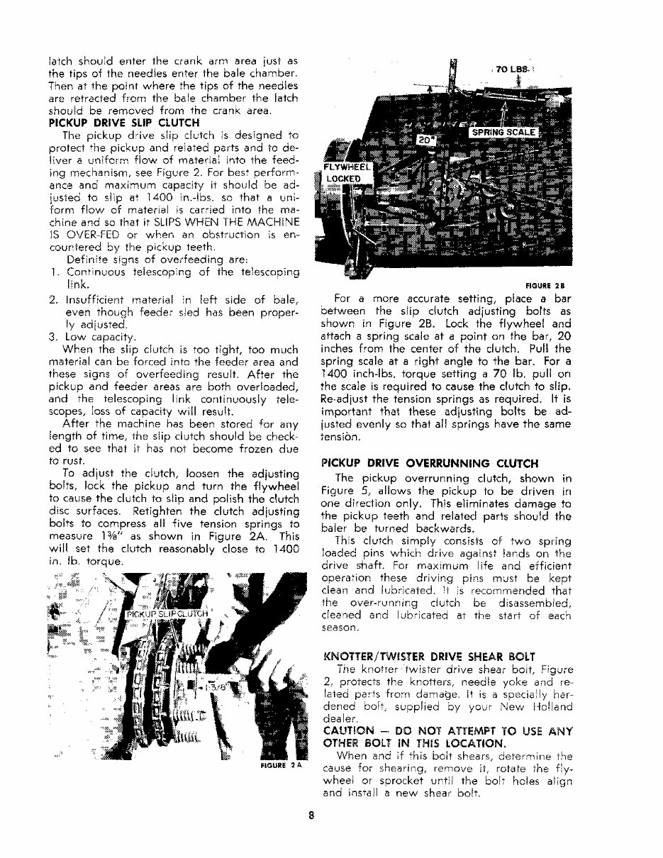 NEW HOLLand 275 HAYLINER BALER Operators Manual preview img 8