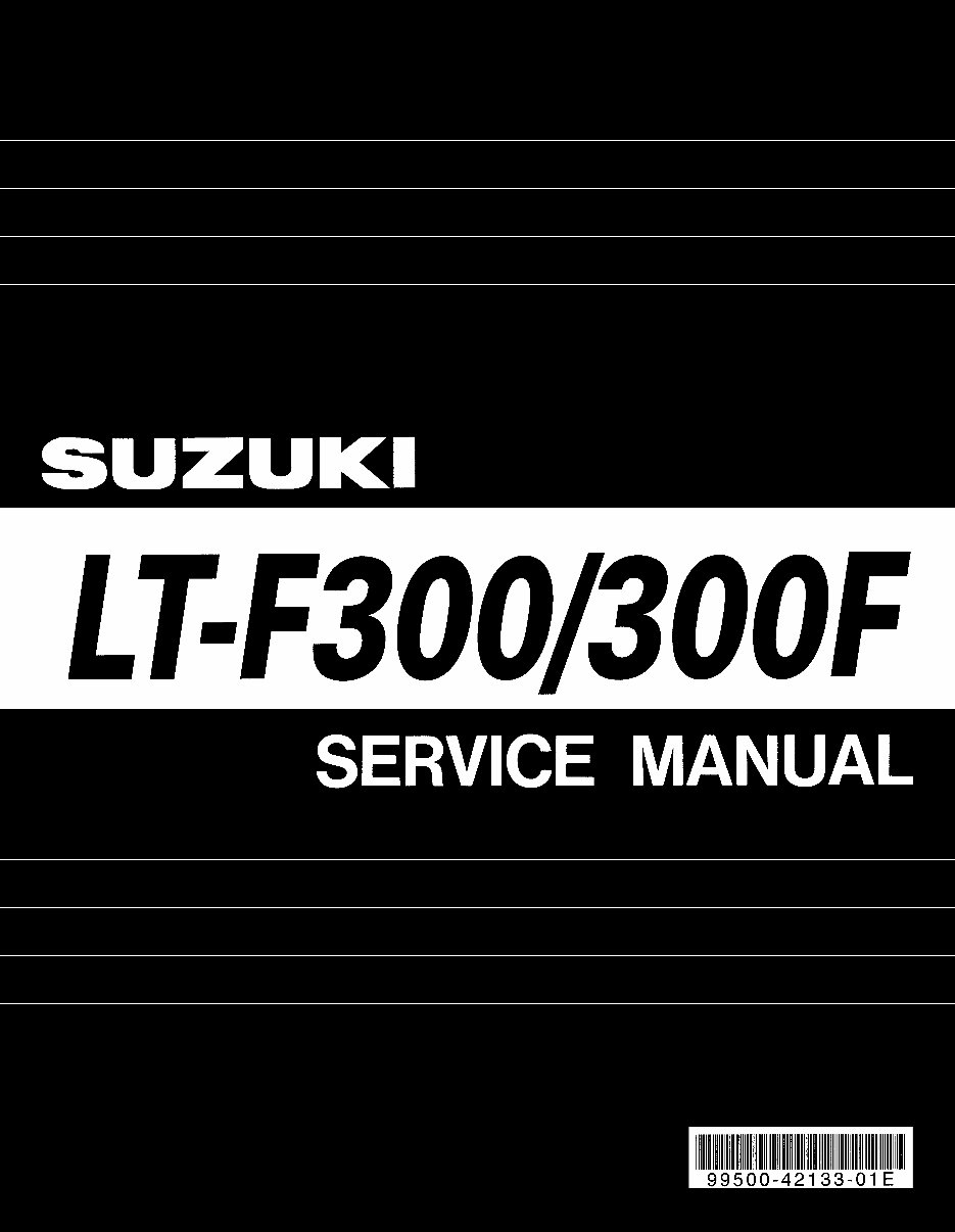 1999-2002 Suzuki LT-F300/300F KingQuad ATV OEM Service & Repair Manual preview img 1