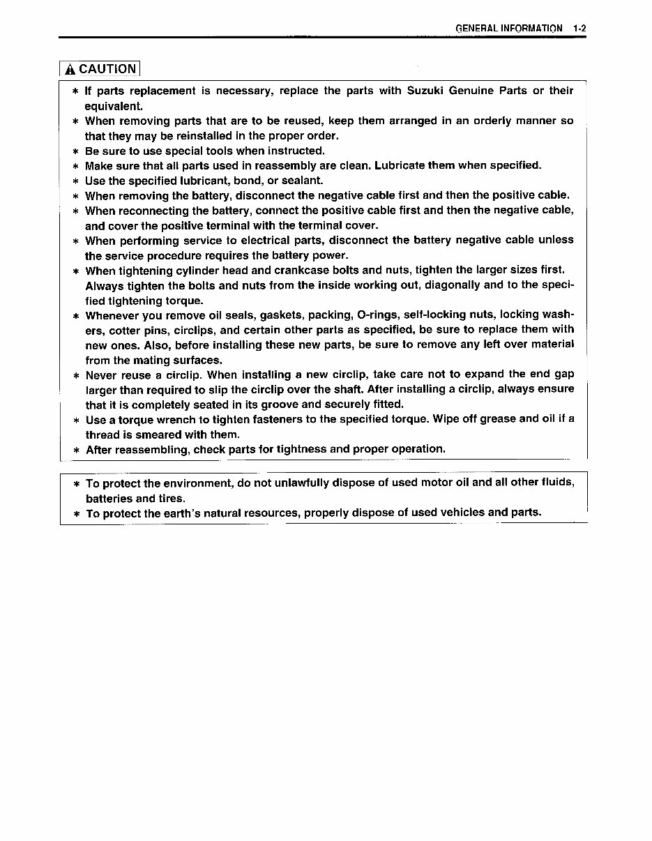 1999-2002 Suzuki LT-F300/300F KingQuad ATV OEM Service & Repair Manual preview img 7