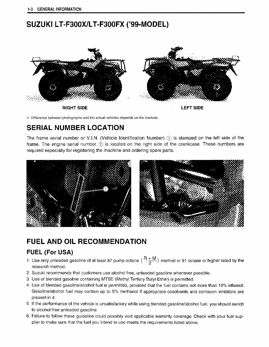 1999-2002 Suzuki LT-F300/300F KingQuad ATV OEM Service & Repair Manual preview img 8