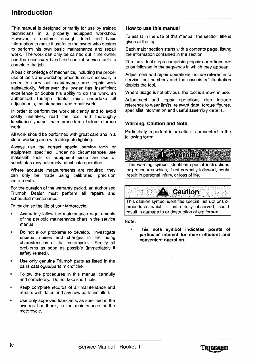 2005-2012 Triumph Rocket 3 Workshop Service & Repair Manual preview img 4