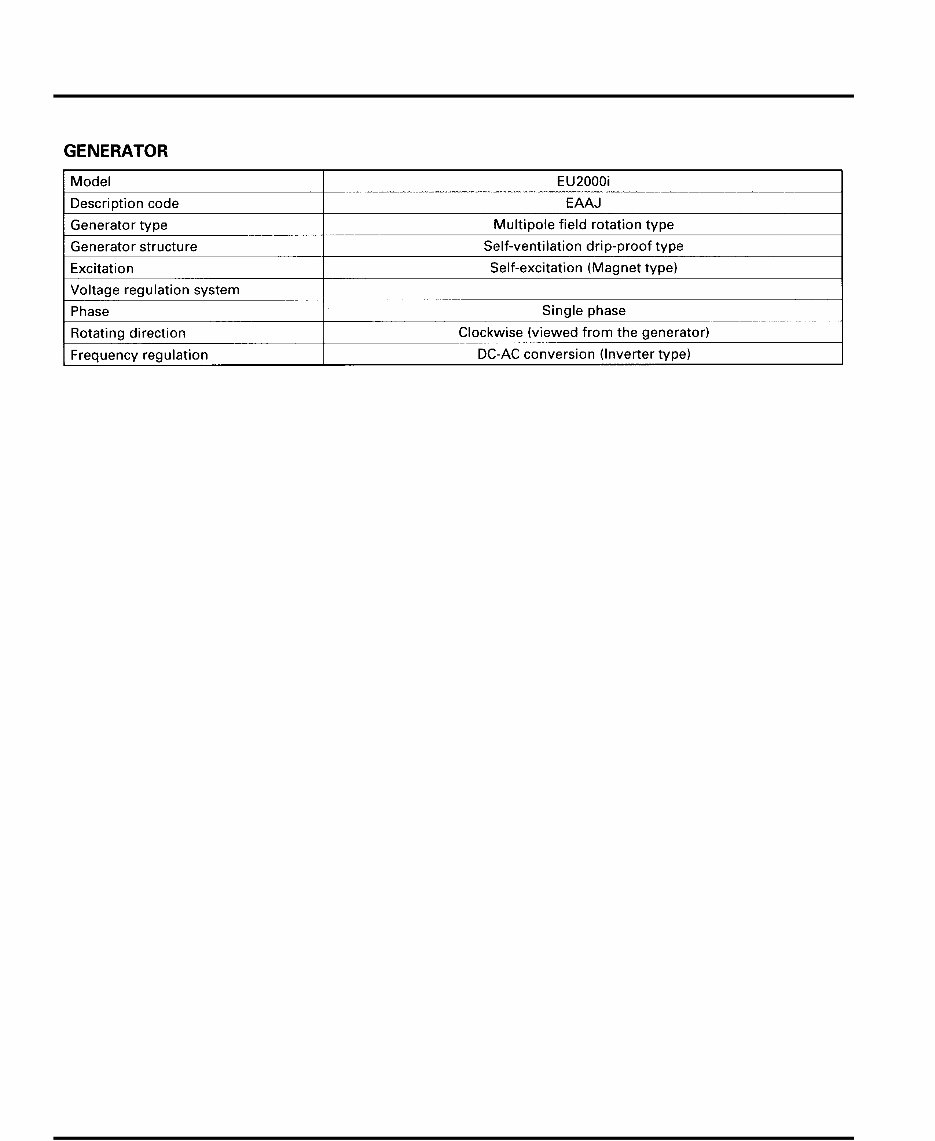 Honda EU2000i Generator Service and Repair Manual preview img 5