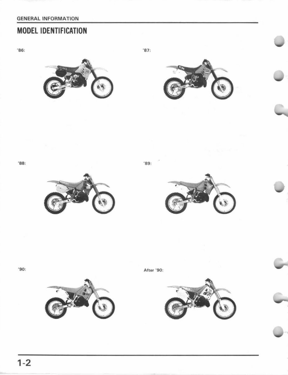 1986-1991 CR250R Service & Repair Manual preview img 5