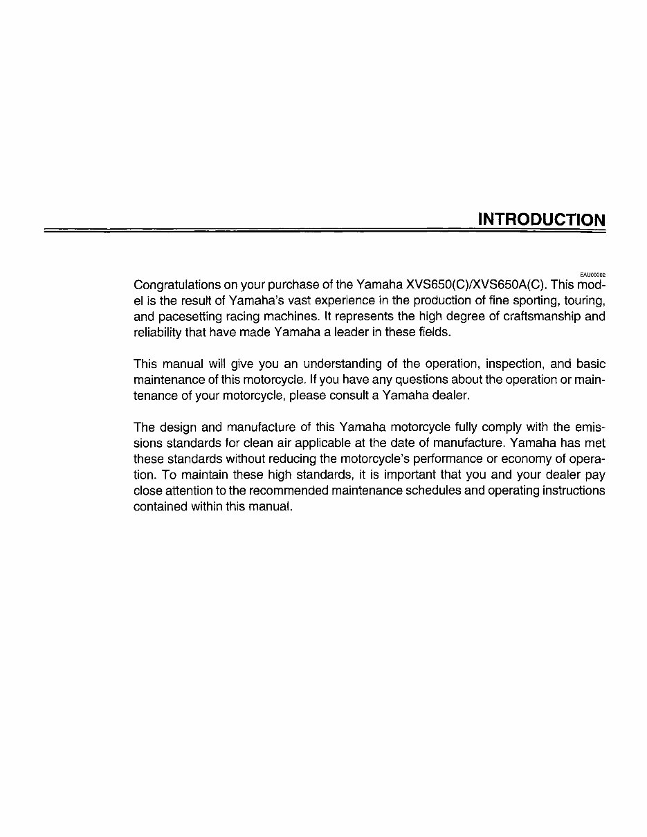 2001-2005 Yamaha V-Star 650 Custom, XVS650 VSTAR Service Manual Repair Manuals -and- Owner's Manual, Ultimate Set preview img 2