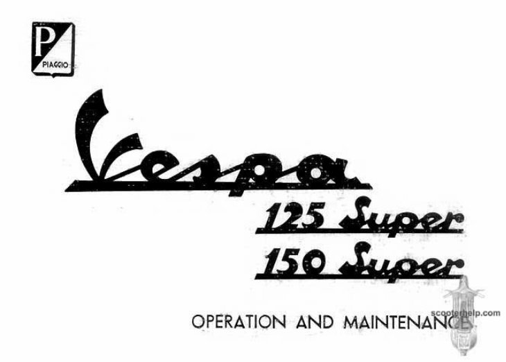 Piaggio Vespa 150 Service & Repair Manual preview img 2
