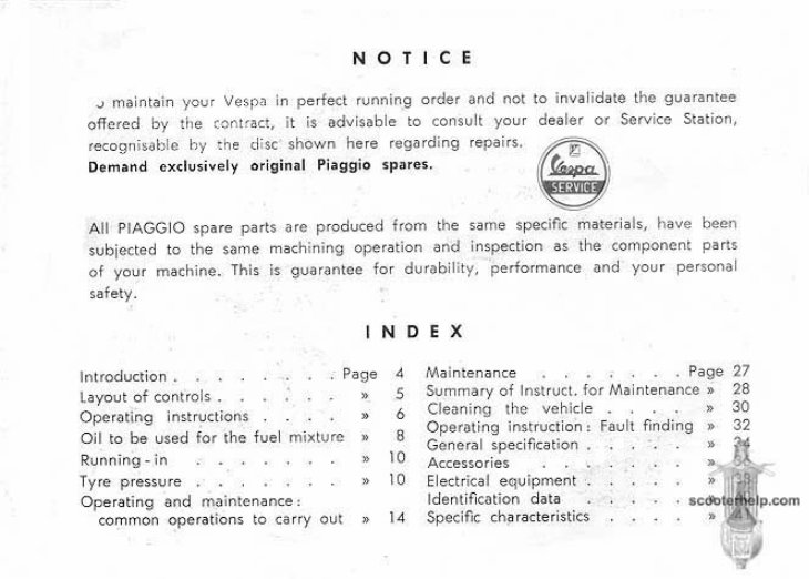 Piaggio Vespa 150 Service & Repair Manual preview img 3
