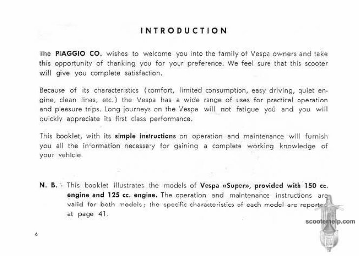 Piaggio Vespa 150 Service & Repair Manual preview img 5
