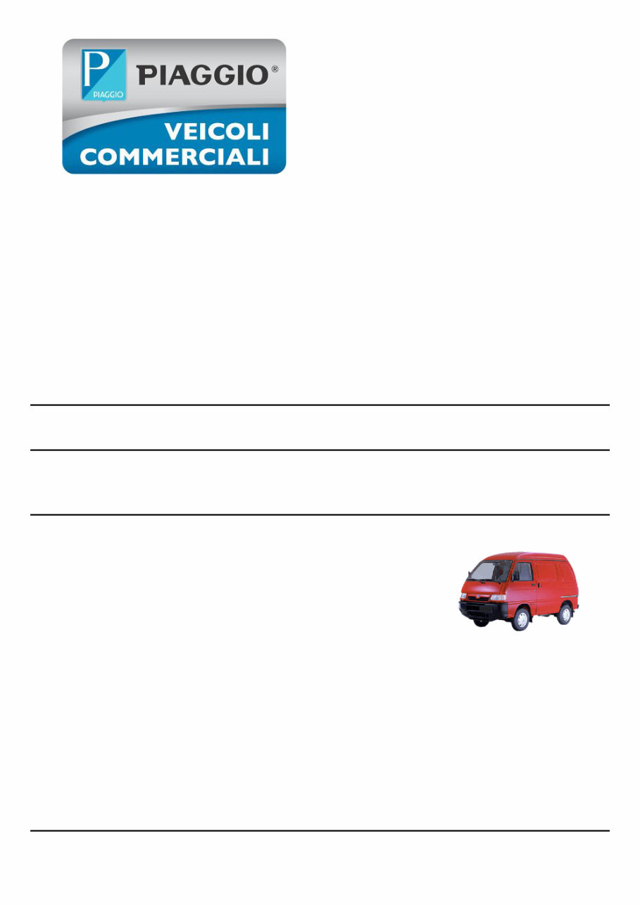 Piaggio Porter Workshop Service Repair Manual preview img 1