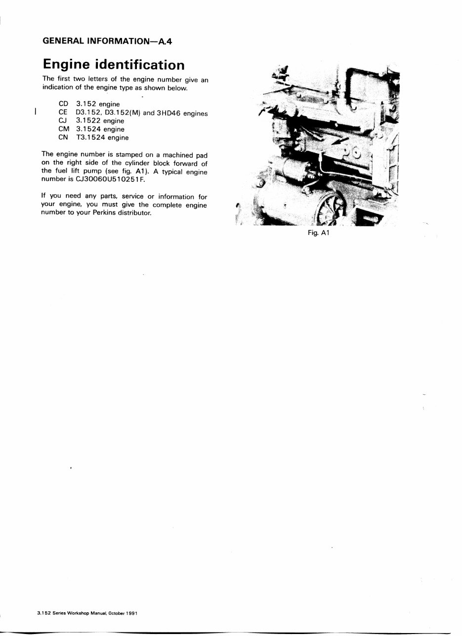 1991-Onwards Perkins 3.152 Series Diesel Marine Engine Service & Repair Manual preview img 10