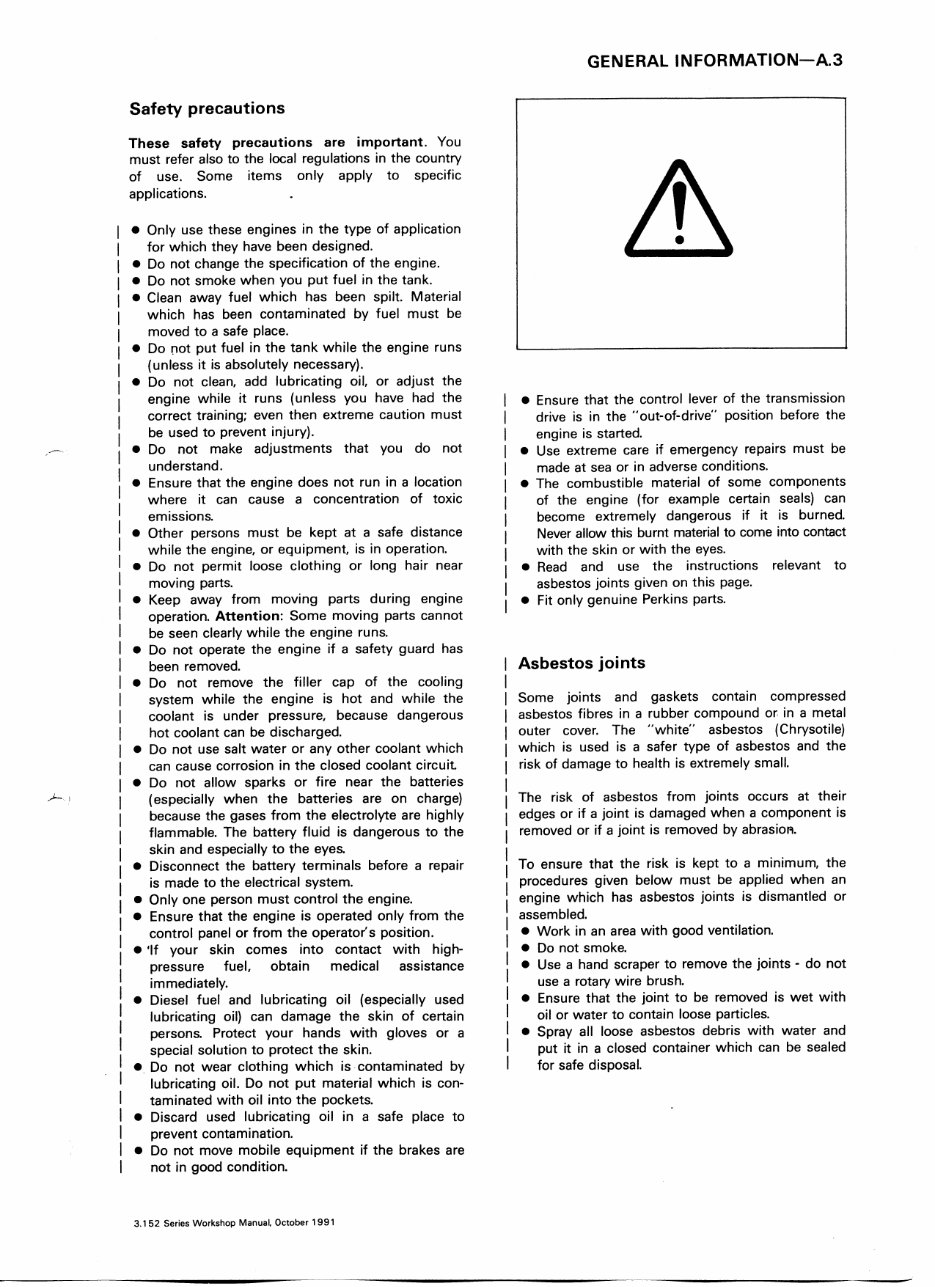 1991-Onwards Perkins 3.152 Series Diesel Marine Engine Service & Repair Manual preview img 9