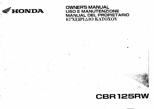 2007-2010 Honda CBR125RW Motorcycle Service & Repair Manual preview img 1