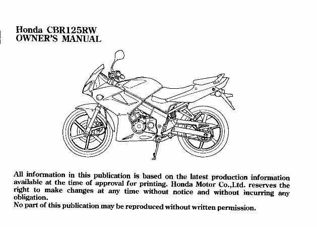 2007-2010 Honda CBR125RW Motorcycle Service & Repair Manual preview img 5