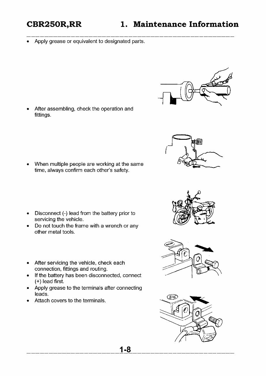 1986-1998 Honda CBR250 Four CBR250R CBR250RR Service & Repair Manual preview img 10