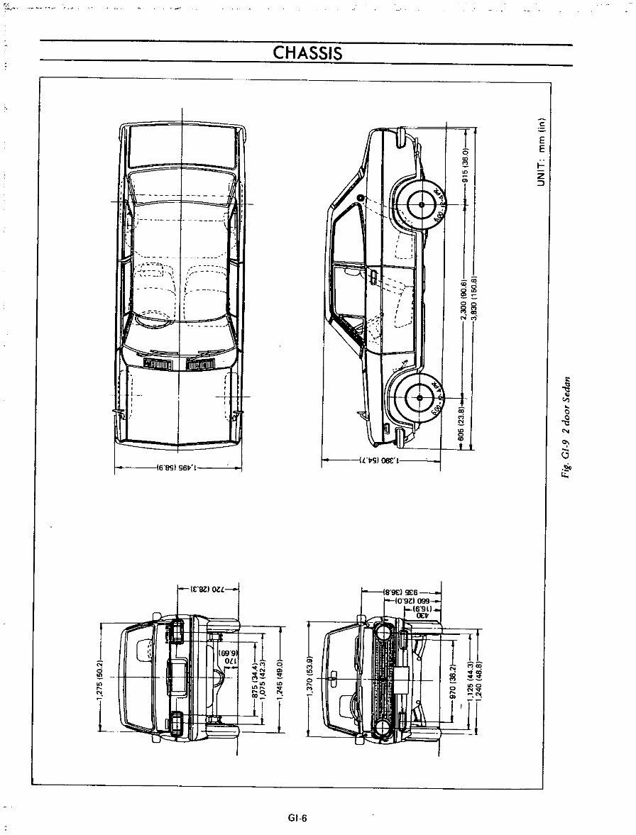 Datsun 1200 B110 Series Chassis & Body Service & Repair Manual preview img 10