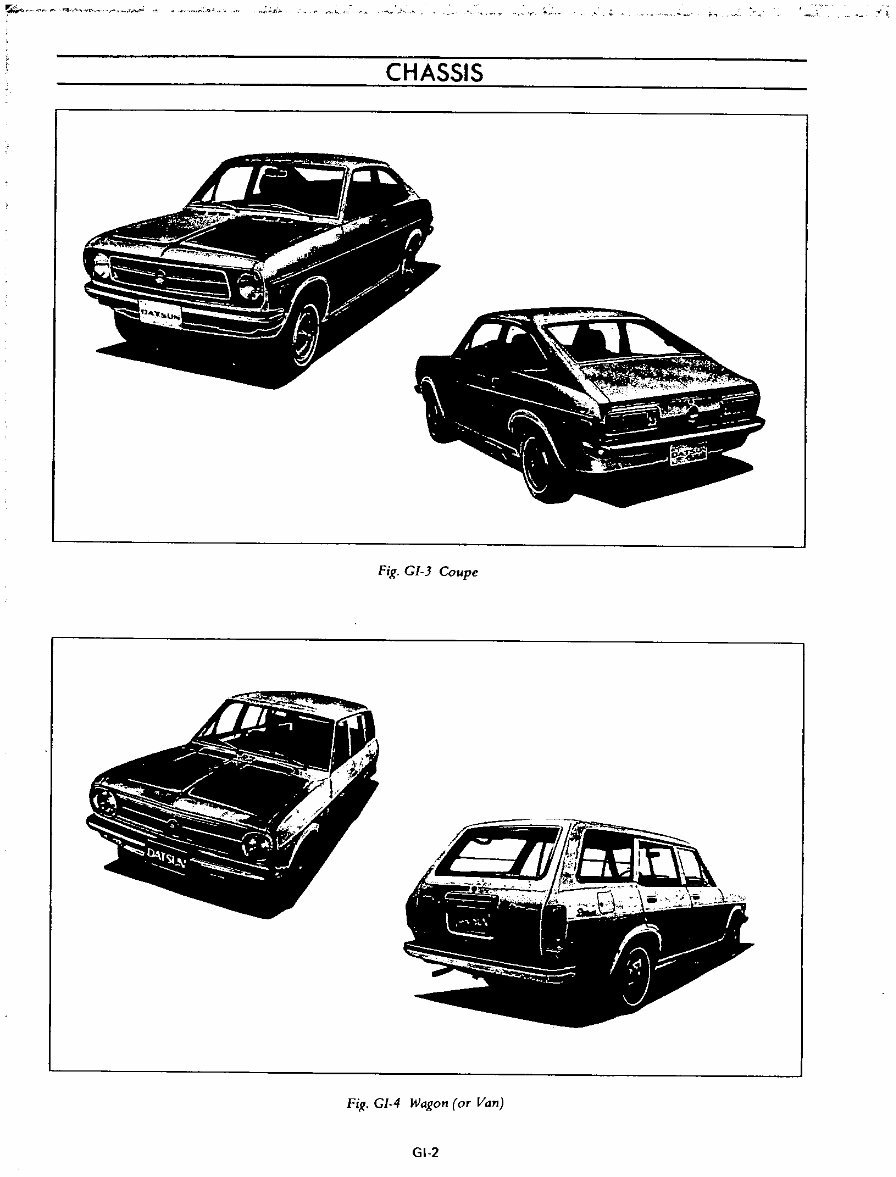 Datsun 1200 B110 Series Chassis & Body Service & Repair Manual preview img 6