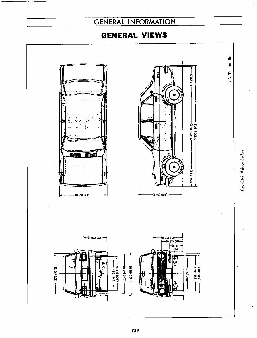 Datsun 1200 B110 Series Chassis & Body Service & Repair Manual preview img 9