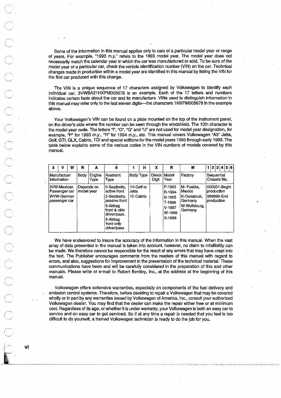 1993-1999 Volkswagen Golf Service & Repair Manual preview img 4