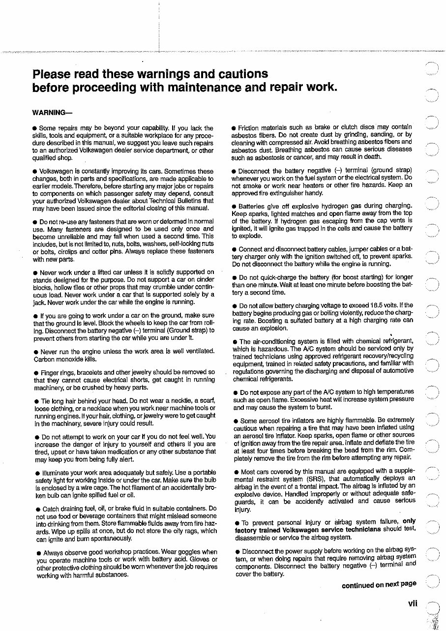 1993-1999 Volkswagen Golf Service & Repair Manual preview img 5