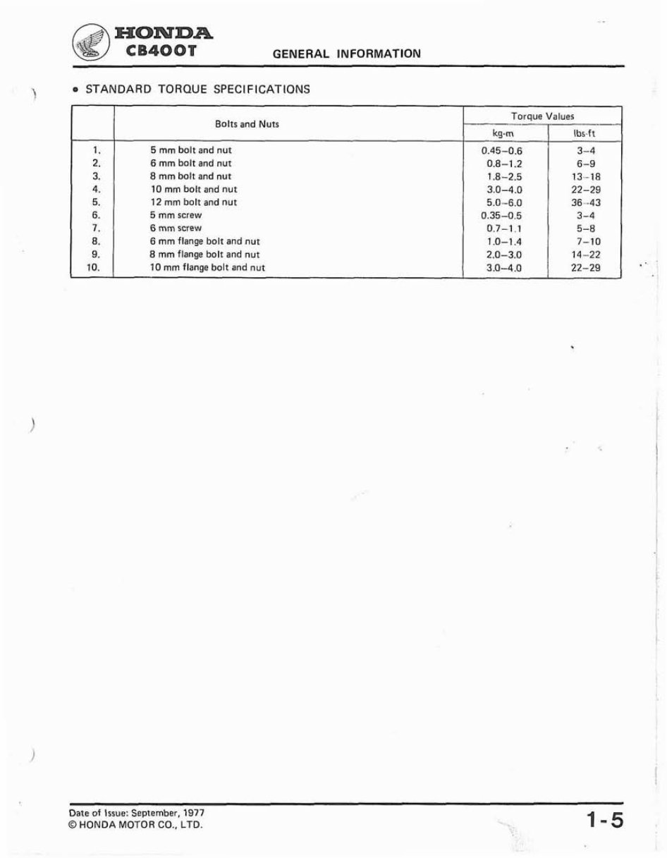 1977-1981 Honda CB250T CB400T Hawk CB400A Hondamatic Motorcycle Repair Manual preview img 8