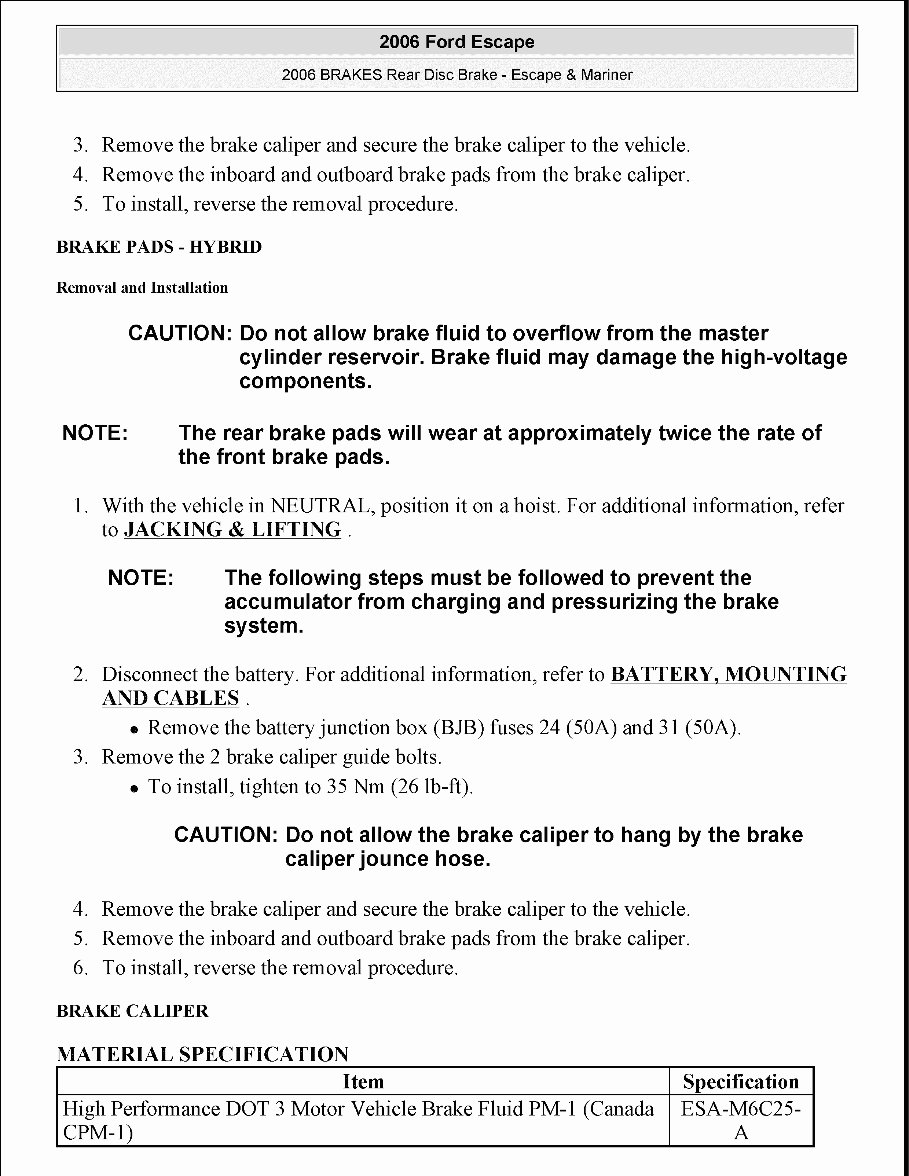 2005-2008 Ford Escape Hybrid Service & Repair Manual preview img 4