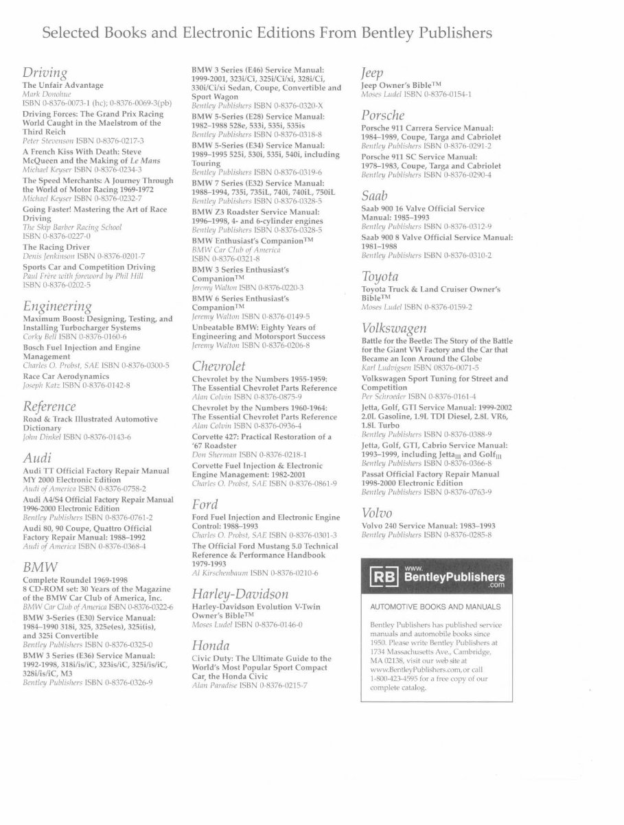 1992 BMW 5 Series (525i/530i/540i) E34 Service & Repair Manual preview img 3