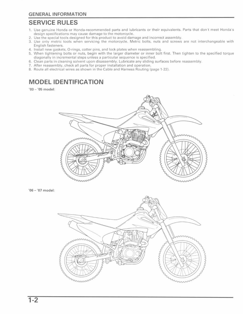 2003-2009 Honda CRF150F OEM Service & Repair Manual preview img 5