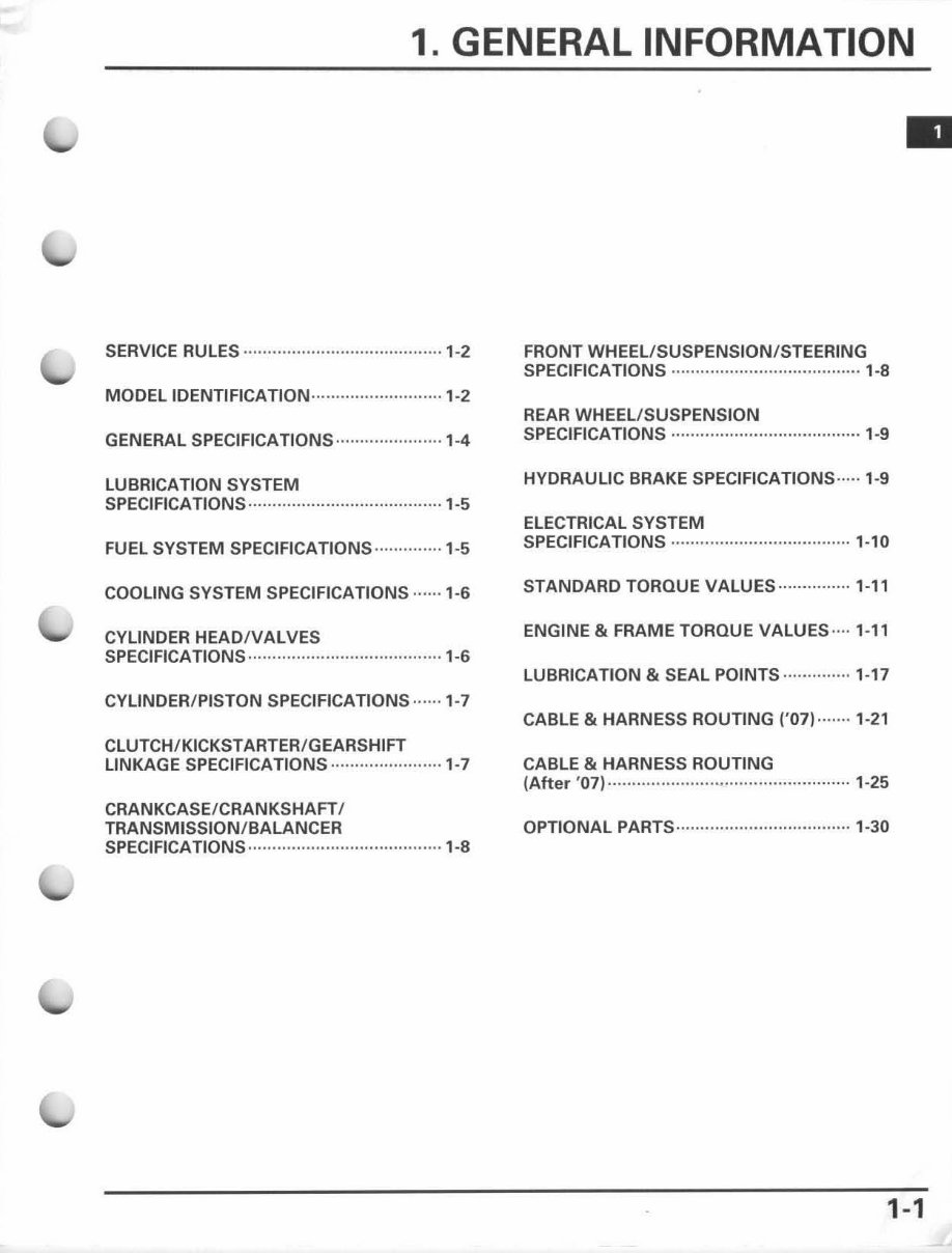 2007-2008 CRF450R Service & Repair Manual preview img 5