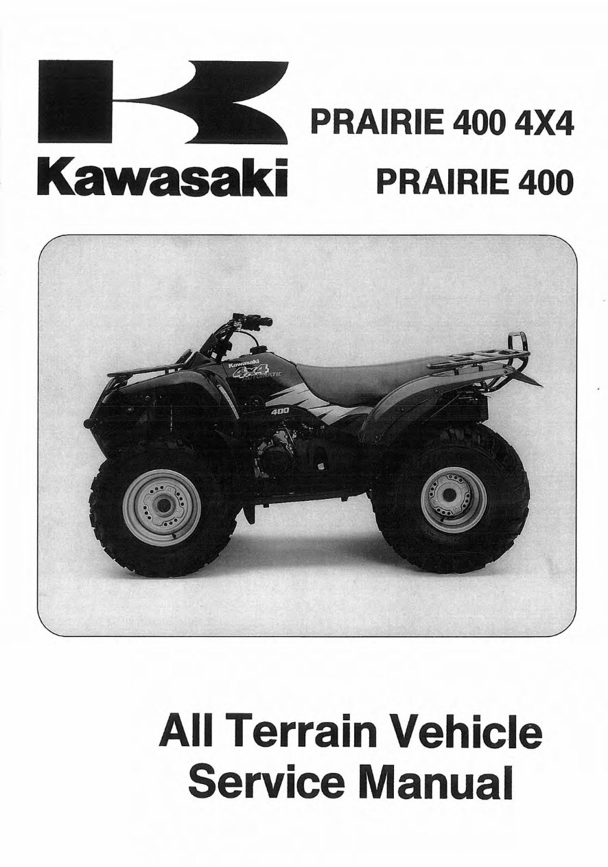1997-2002 KAWASAKI PRAIRIE 400 Service Repair Manual KVF400 (Highly Detailed FSM, Preview) preview img 1