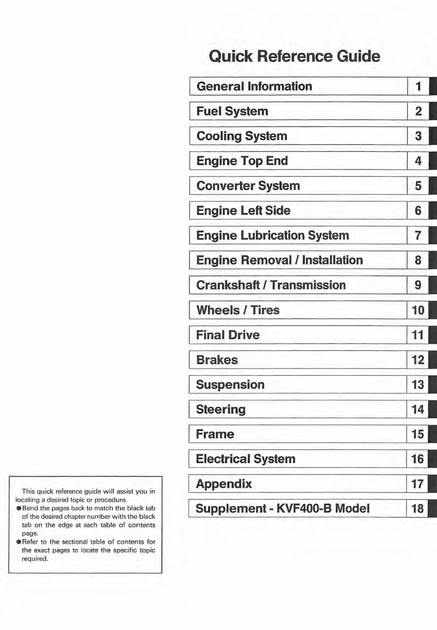 1997-2002 KAWASAKI PRAIRIE 400 Service Repair Manual KVF400 (Highly Detailed FSM, Preview) preview img 2