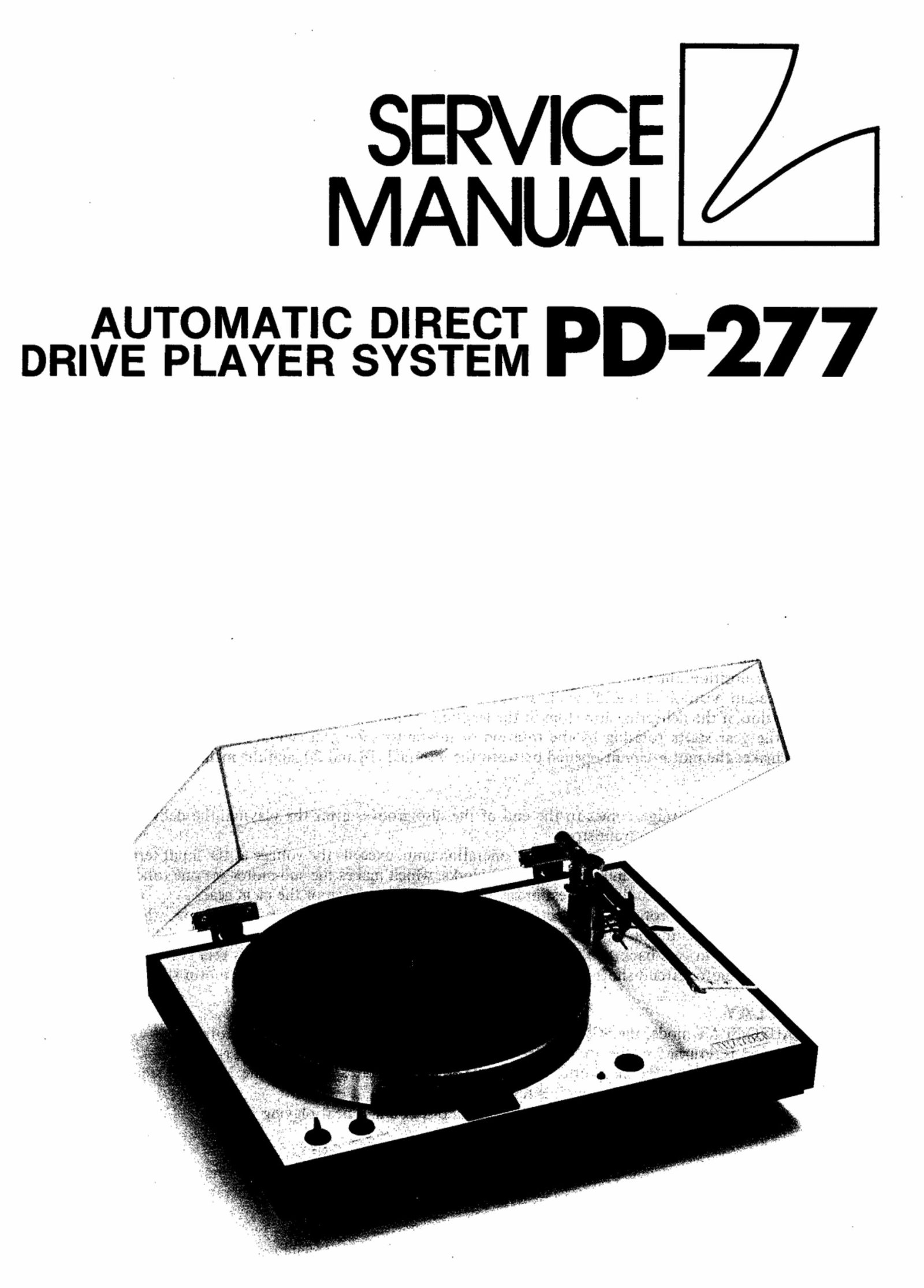 Luxman PD-277 Turntable , Original Service Manual preview img 1